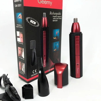 Триммер для носа и ушей беспроводная Geemy GM-3001 красная