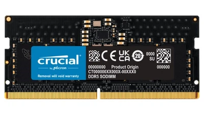 Память для ноутбука SO-DIMM DDR5 8 Gb (4800 MHz) Crucial (CT8G48C40S5T)