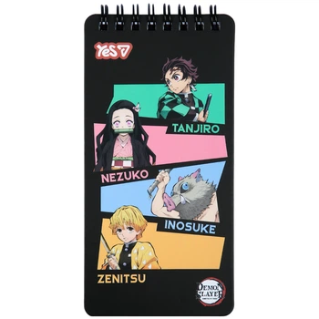 Блокнот Yes Demon Slayer Heroes 80x160 60 аркушів клітинка