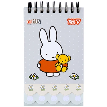 Блокнот Yes Miffy Teddy 85x142 60 аркушів