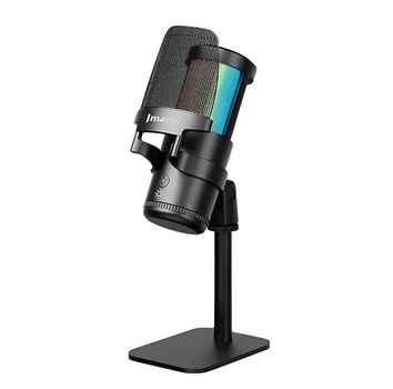 Профессиональный студийный конденсаторный микрофон Jmary MCPW13 USB RGB Black