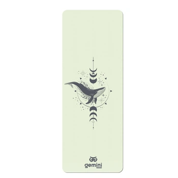 Коврик для йоги Gemini Sport Pro ILLustration (каучук + полиуретан) 183×68×0,5 см Серый (PUY-5900-1)
