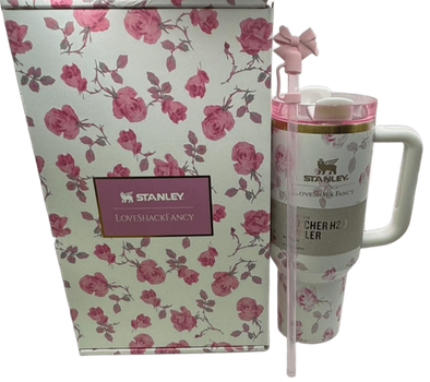 Термос термокружка Stanley Quencher H2.0 Tumbler из нержавеющей стали Rose Garden 1,18 л KT6007856