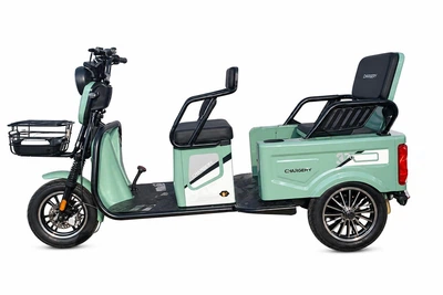 Електричний трицикл Crosser Transit TR-5 PRO LFP (1500W LFP 76.8V 30Ah) - Зелений