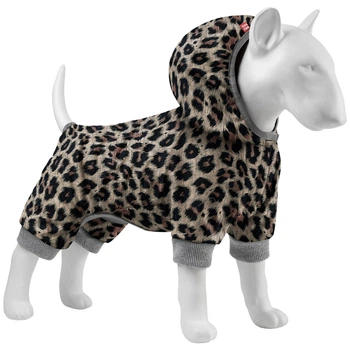 Комбинезон для собак WAUDOG Clothes, рисунок «Леопард», софтшел, L50 (311-4066)