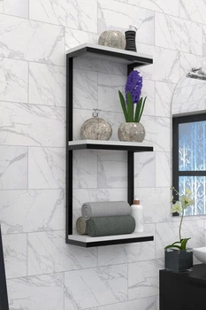 Настенная полка в стиле лофт EcoLoft DSP-1173 Белый
