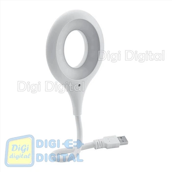 Портативная гибкая лампа КОЛЬЦЕВАЯ 5V/2W (12 SMD) с питанием от USB