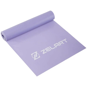 Лента эластичная для фитнеса и йоги Zelart FI-7682-1 Фиолетовый