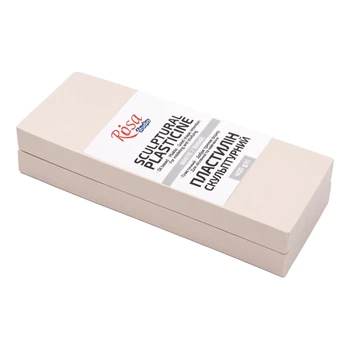 Пластилін Скульптурний ROSA Studio 400г білий (4823098547570)