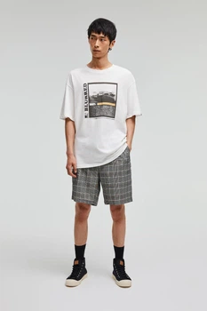 Шорти Pull & Bear сірий в чорну смужку HKWNO106 M