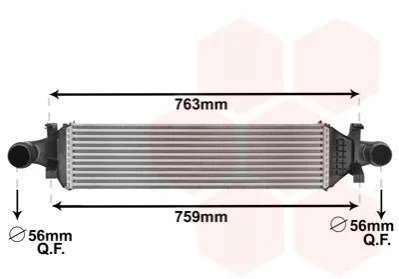 Теплообмінник 30004659 VAN WEZEL Van Wezel 30004659 Mercedes A-Class, GLA-Class, B-Class, CLA-Class 2465000900