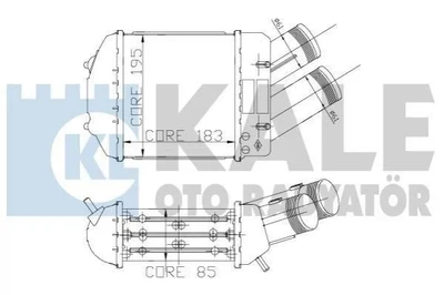 Інтеркулер Megane I,Scenic I 1.9dCi KALE 126100 Renault Megane, Scenic 7700838130, 7700438038, 8200175069