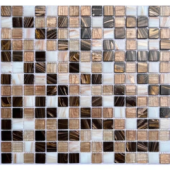 Мозаика стеклянная V-MOS FE070 Luminis Brown Mozaico de Lux