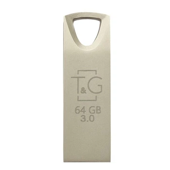 Флеш пам'ять/флеш накопичувач 3.0 USB 64GB T&G метал 117 сірий