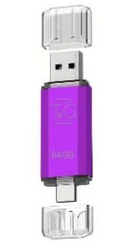 Флешка USB 4GB T&G Type-C 009 Star фіолетовий