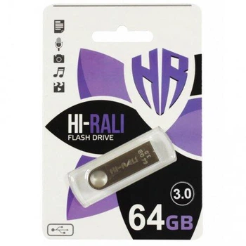 Флешка USB 64GB HI-RALI Shuttle сірий