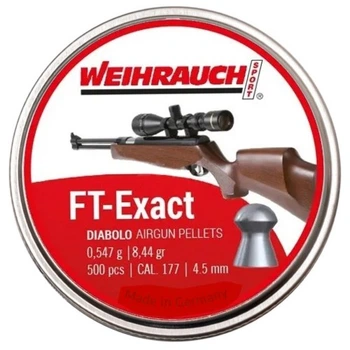 Пульки Weihrauch F&T Exact 4,5 мм 0,547 г 500 шт (AM20006) Weihrauch AM20006 1045602