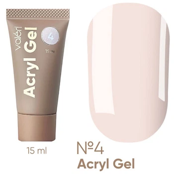Акрил-гель для нігтів Valeri Acryl Gel №04 Світло-персиковий 15 мл