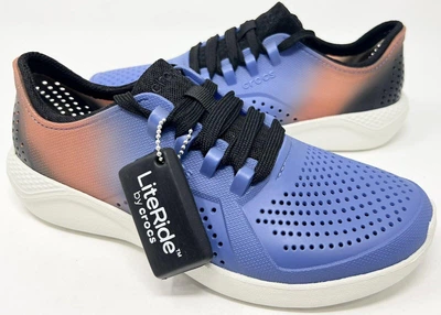 Кросівки крокс Crocs Literide Pacer Lapis/Tangerine/Mulberry 36 сині