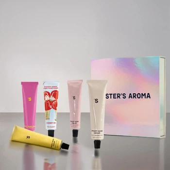 Набор для ухода за руками Sister’s Aroma Любимые кремы: Крем Sister’s Aroma Sugar Porn 30 мл + Крем Sister’s Aroma Cherry Me 30 мл + Крем для рук Sister’s Aroma Passion Fruit 30 мл + Крем Sister’s Aroma Vetiver 30 мл + Крем Sister’s Aroma Sea Salt 30 мл