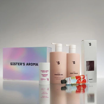 Набор бестселлеров для неё Sister’s Aroma: Лосьон Sister's Aroma Passion Fruit 250мл + Гель Sister's Aroma Passion Fruit 250мл + Аромадиффузор Sister’s Aroma Orgazm 110мл + Дезодорант Sister's Aroma Passion Fruit50 г + Крем Sister's Aroma Cherry Me 30мл