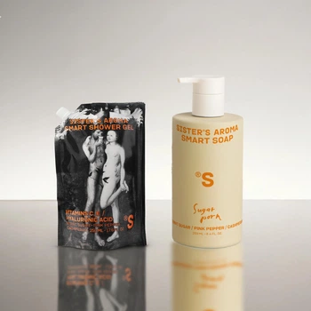 Набор Sister's Aroma Sugar Porn: Гель для душа Sister's Aroma Sugar Porn 250 мл + Рефил геля для душа Sister's Aroma Sugar Porn Док-пай 250 мл