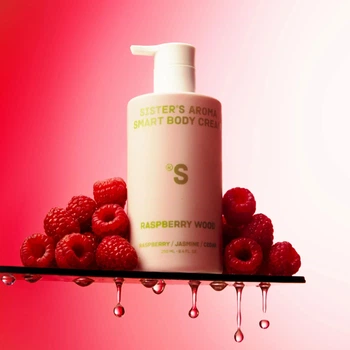 Лосьон Sister’s Aroma Smart Body Cream Raspberry Wood для тела с увлажняющим эффектом и ароматом малины и древесины, 250 мл