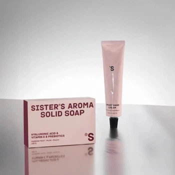 Набор Sister’s Aroma для ухода за руками: Твёрдое мыло Sister’s Aroma Passion Fruit, 100 г + Крем Sister’s Aroma Passion Fruit, 30 мл