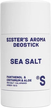 Твердий дезодорант Sister's Aroma Deostick Sea Salt для заспокоєння шкіри та захисту від запаху з ароматом морської солі 50 г