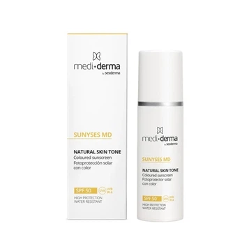 Тональный солнцезащитный крем Mediderma Facial Cream SPF50 Photoprotection with color 30 мл