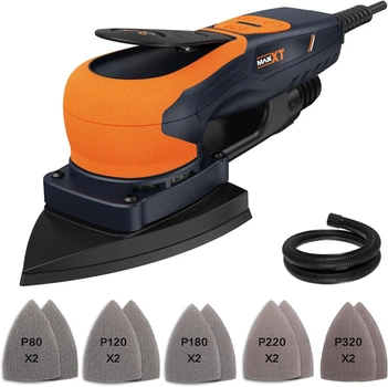 Шлифовальная машинка MaxXT R7307 / 350Вт / 4000-10000 об/мин / Черная-Оранжевая