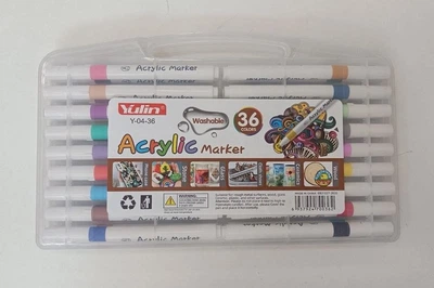 Набір акрилових маркерів Marker Acrylic Yulin Y-04-36 SA-0470
