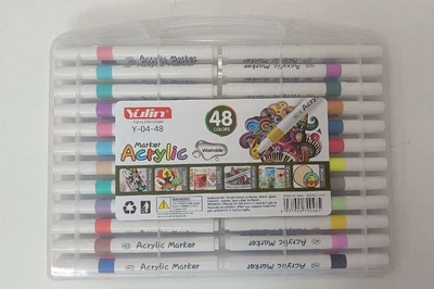 Набір акрилових маркерів Marker Acrylic Yulin Y-04-48 SA-0471