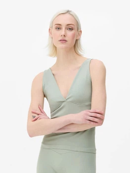 Топ для спорту Primark сіро-зелений JARAZ238 L