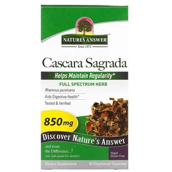 Каскара саграда Natures Answer (Cascara Sagrada) 850 мг 90 капсул NTA16142