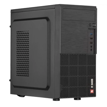 Корпус 2E Basis RD8603U-400, с БП 2E ATX400, 1xUSB3.0, 2xUSB2.0, Perforated Side, mATX, черный
