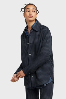 Жіноча темно-синя сорочка у смужку Overshirt G-Star S D25291,D721