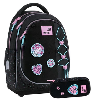 Рюкзак шкільний + пенал Kite Education Pretty Kitty K26-724S-1