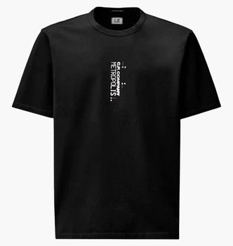 Футболка C.P. Company Metropolis Series Vertical Logo Black 19CLTS057A-006370W-999 L