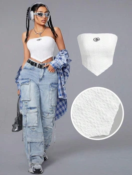 Топ SHEIN L Белый sz2312197928115111