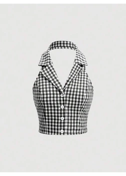 Топ SHEIN L Серый sz2311218559139315