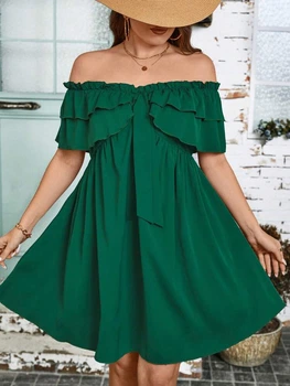 Платье SHEIN 4XL Зеленый sz2402216660716214