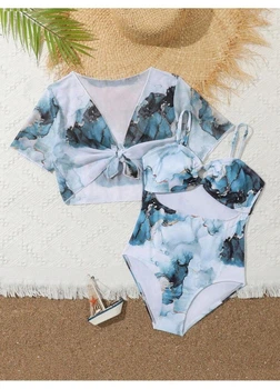 Купальный комплект SHEIN 128 Голубой sk2312262296482918
