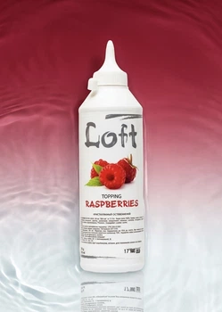 Топінг Соус Малина Loft 0,6 кг для десертів та напоїв (НФ-00015762)
