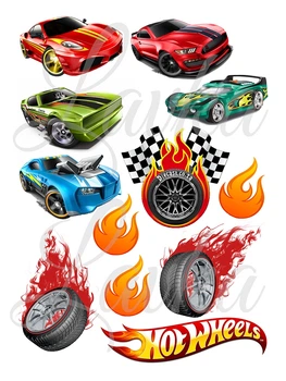 Декор на торт Хот Вілс Hot Wheels вафельний папір для торта їстівний друк на вафельному папері харчова вафельна картинка щільна А4 2804264202
