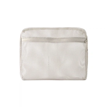Сумка-органайзер MUJI сетчатая из переработанного полиэстера 27x21x5 см Beige