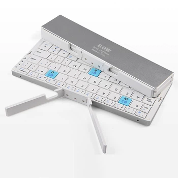 Клавиатура беспроводная BOW HB199 Bluetooth Серебристый