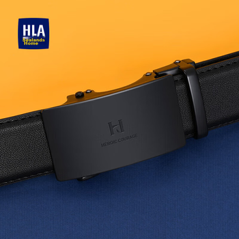 Чоловічий пояс HLA з автоматичною пряжкою, з натуральної шкіри, повсякденний діловий стиль, практичний подарунок на день народження для хлопця або чоловіка, модний подарунок.