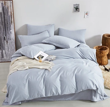 Комплект постельного белья Word of Dream Полуторный 150х215 см Light Blue Сиреневый туман Сатин (2500000998362)
