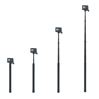 Селфі-палиця TELESIN для DJI Action 4/5 Pro GoPro 12/13 Insta360 X4 вуглецеве волокно 2.7 м